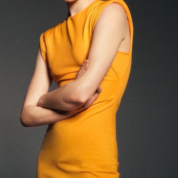 NWT Zara Side Draped Dress - Picture 4 of 16